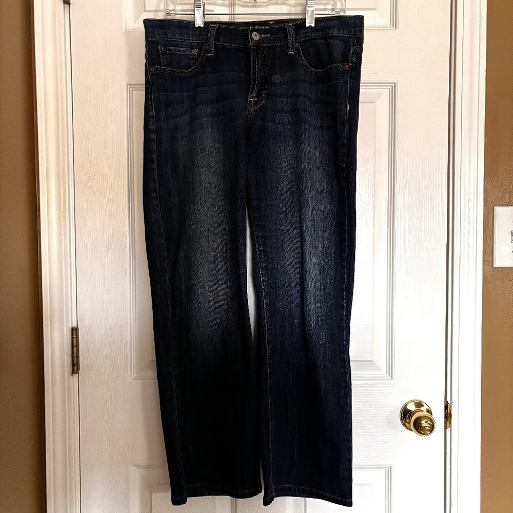 Lucky Brand Sweet Straight Jeans Sz 12/31 Dark Wash Denim